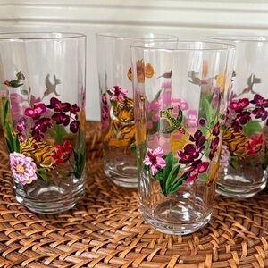 Anthropologie Nathalie Lete 10 oz glasses set/4